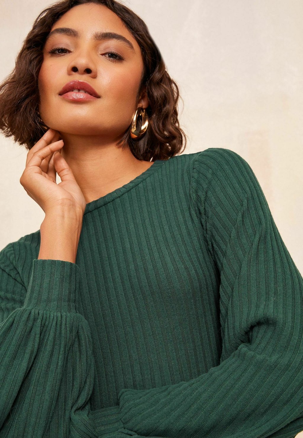 

Платье-джемпер REGULAR FIT LONG SLEEVE BATWING MIDI Friends Like These, зеленый