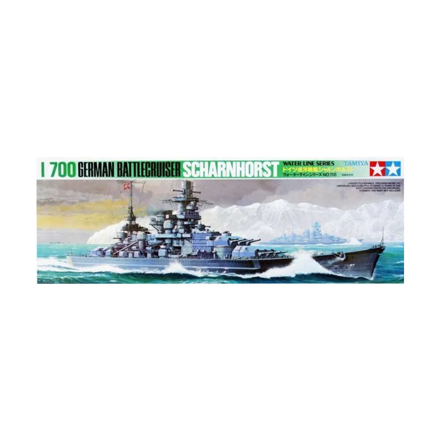 

Немецкий линейный крейсер - Шарнхорст, Water Line Series - 1/700 Scale
