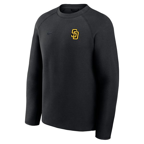 Мужской черный свитшот raglan tech fleece san diego padres Nike — фото 3