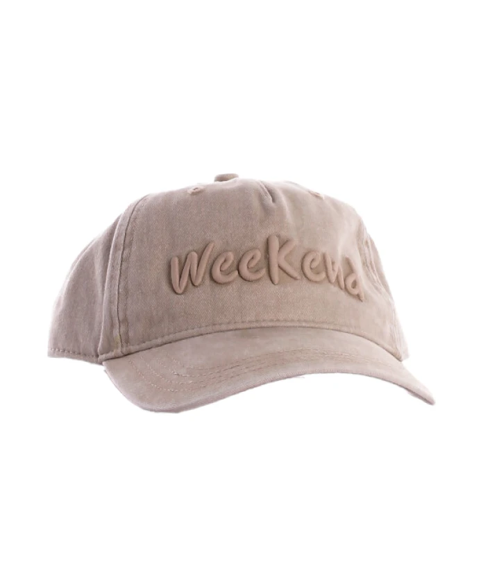 

Хлопковая кепка с логотипом и пряжкой спереди. Weekend Max Mara, бежевый