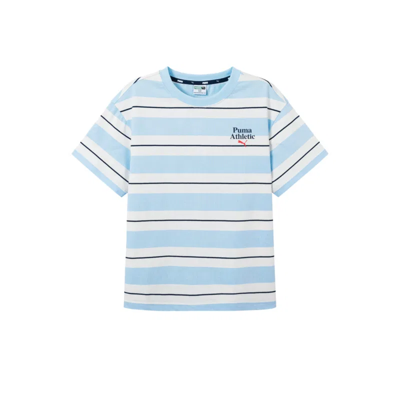 Детская футболка с круглым вырезом PUMA, Blue White Tone 00381