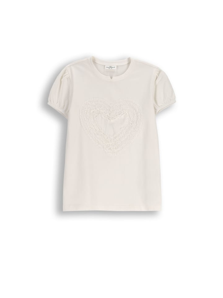 

Футболка с короткими рукавами цвета экрю Coccodrillo, Белый, Футболка с короткими рукавами цвета экрю Coccodrillo