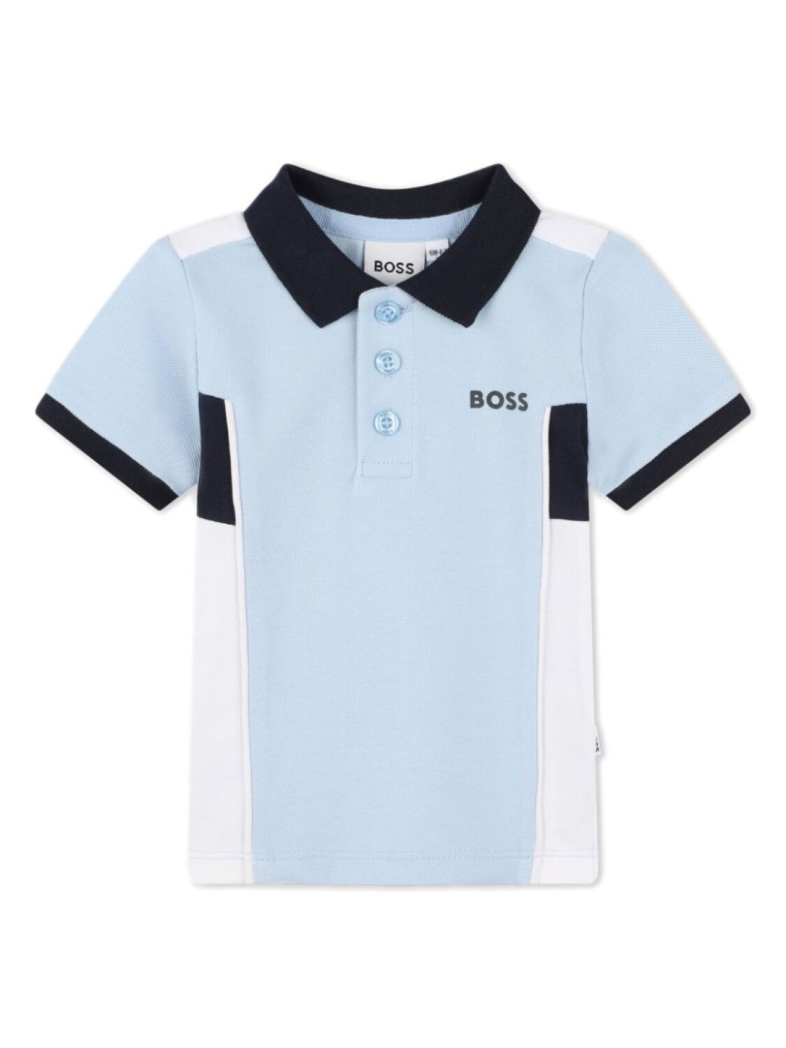 

BOSS Kidswear рубашка поло с логотипом, синий