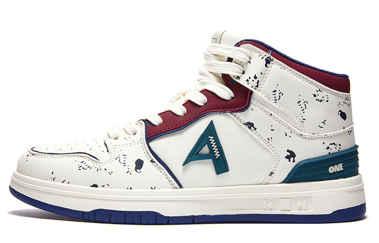 

A1 Высокие скейтерские кроссовки унисекс бело-сине-красные, цвет White Blue Red