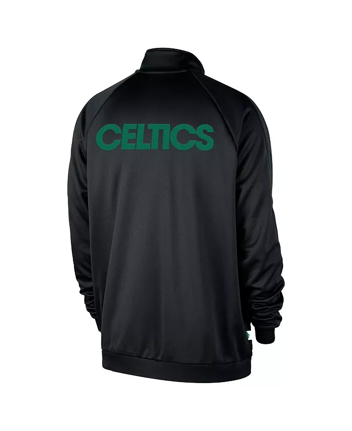 Мужская черная куртка-толстовка Boston Celtics Courtside Pique Club на молнии Nike — фото 3