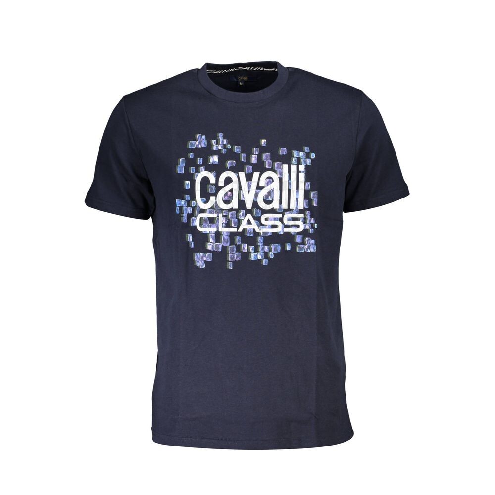 

Хлопковая мужская футболка Cavalli Class, синий