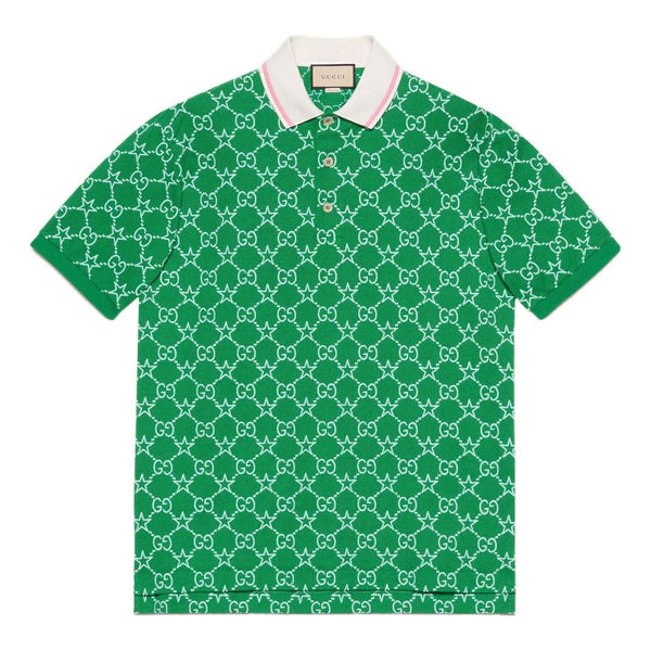 

Рубашка поло gg stretch cotton polo 'green' Gucci, зеленый