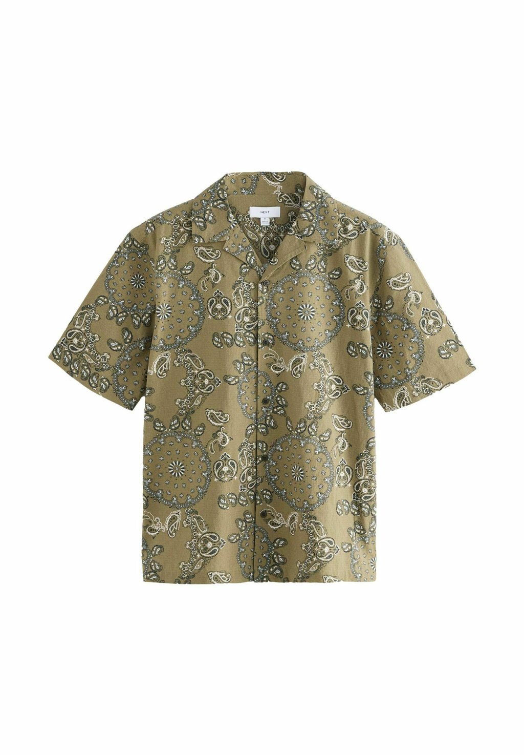 

Рубашка REGULAR FIT - PRINTED SHORT SLEEVE Next, зеленый