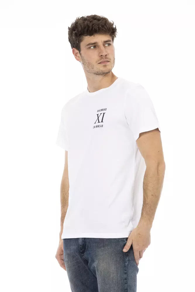 

Хлопковая мужская футболка Bikkembergs, белый