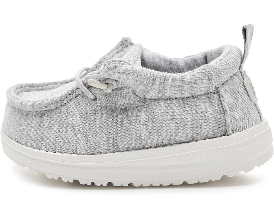 Детские слипоны Lildude Slip-On Stretch Jersey (для малышей) Hey Dude Kids, Light Grey — фото 4