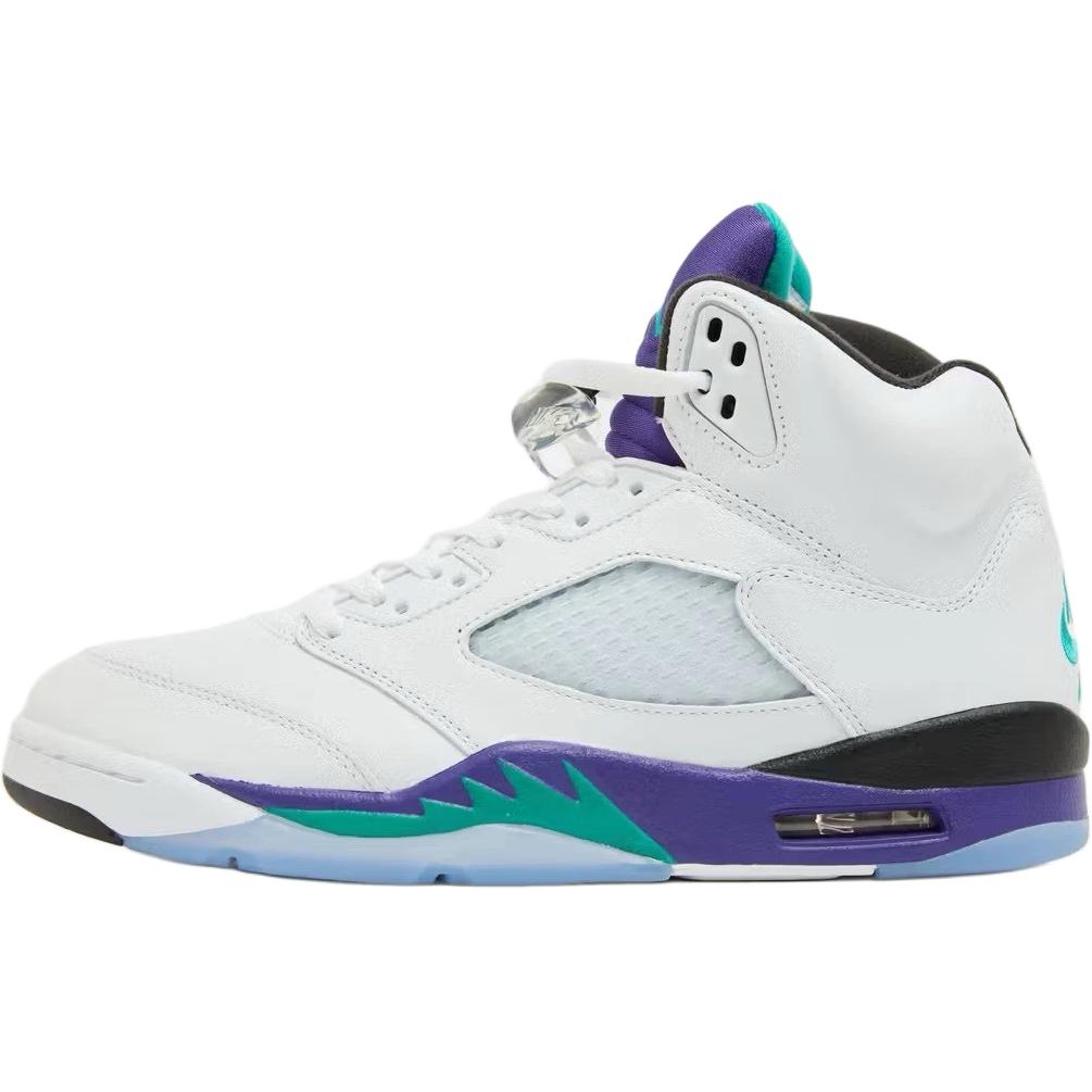 Jordan Air 5 противоскользящие износостойкие низкие детские баскетбольные кроссовки white для подростков — фото 3