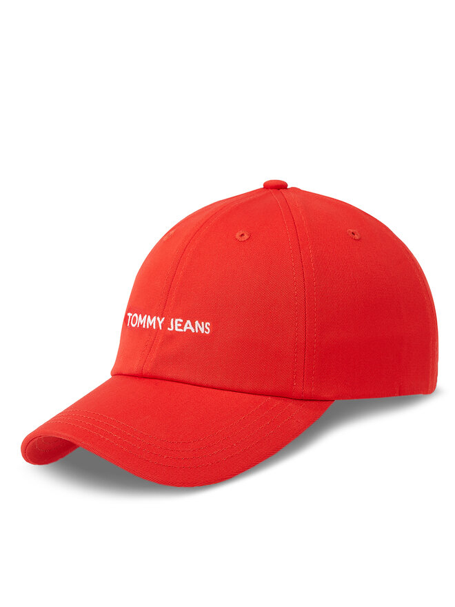 

Бейсболка Tommy Jeans Tjw Linear Logo Cap AW0AW15845, красный