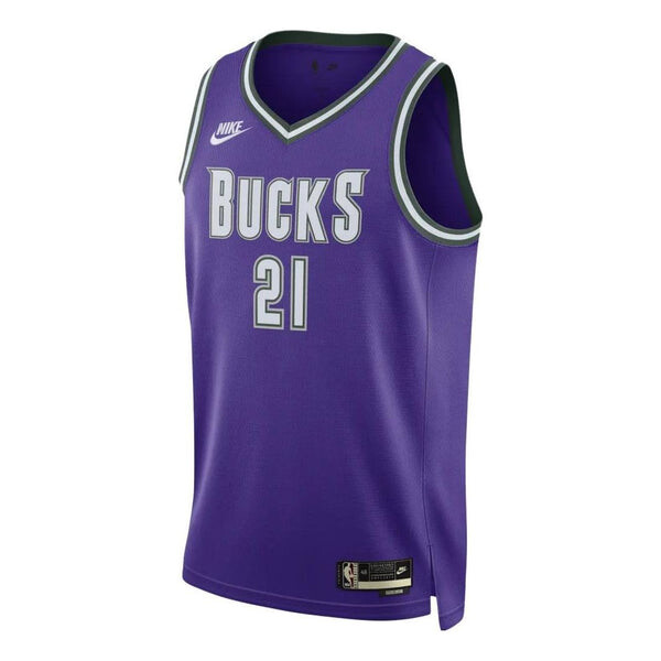 

Футболка x nba milwaukee bucks classic edition свитер swingman Nike, фиолетовый
