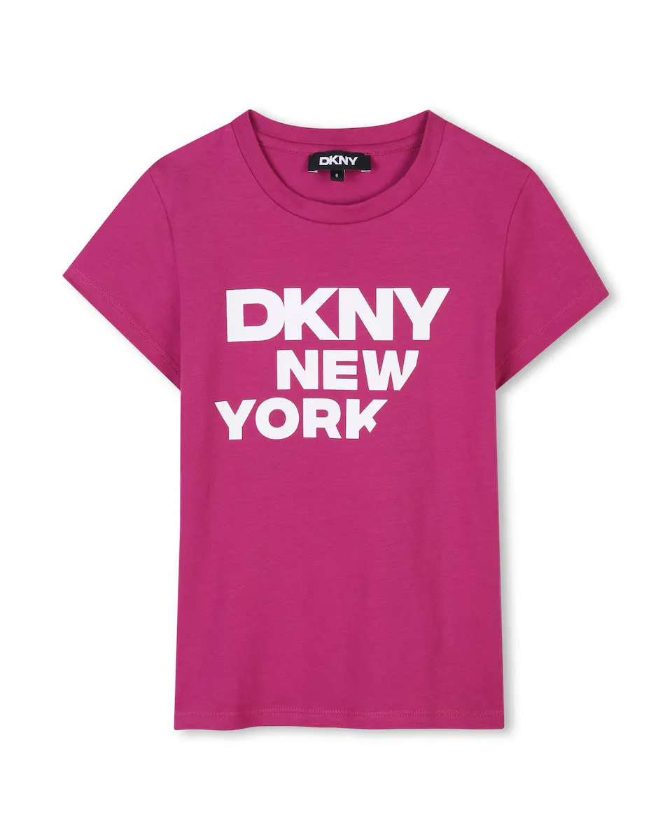 

Футболка с короткими рукавами для девочек DKNY, цвет Rosa