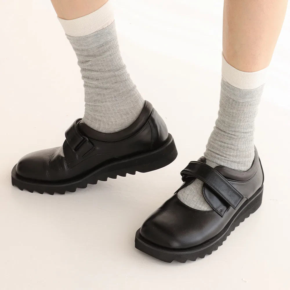 Мужские лоферы Velcro Maryjane чёрные от Mol:Pin