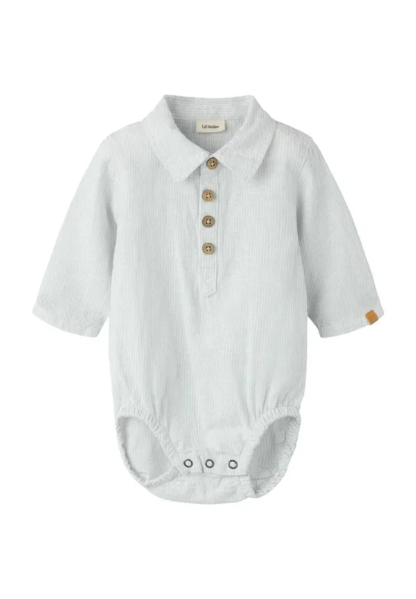 Боди-рубашка Lil' Atelier, серый рассвет