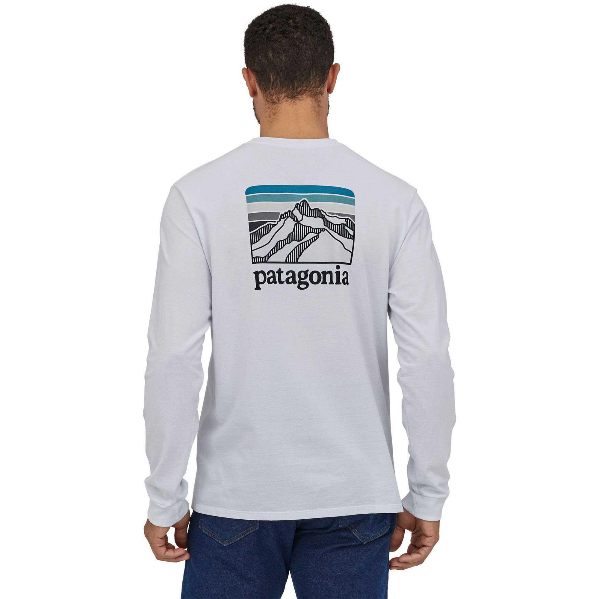 

Мужская футболка с длинными рукавами Line Logo Ridge Responsibili-Tee Patagonia, White, Белый, Мужская футболка с длинными рукавами Line Logo Ridge Responsibili-Tee Patagonia, White
