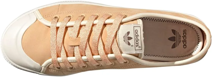 Мужские кожаные кроссовки Adidas Nizza 2 Low - оранжевые, оранжевый — фото 4
