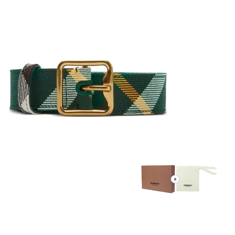

Burberry Зелёный женский пояс из полиэстера, Green