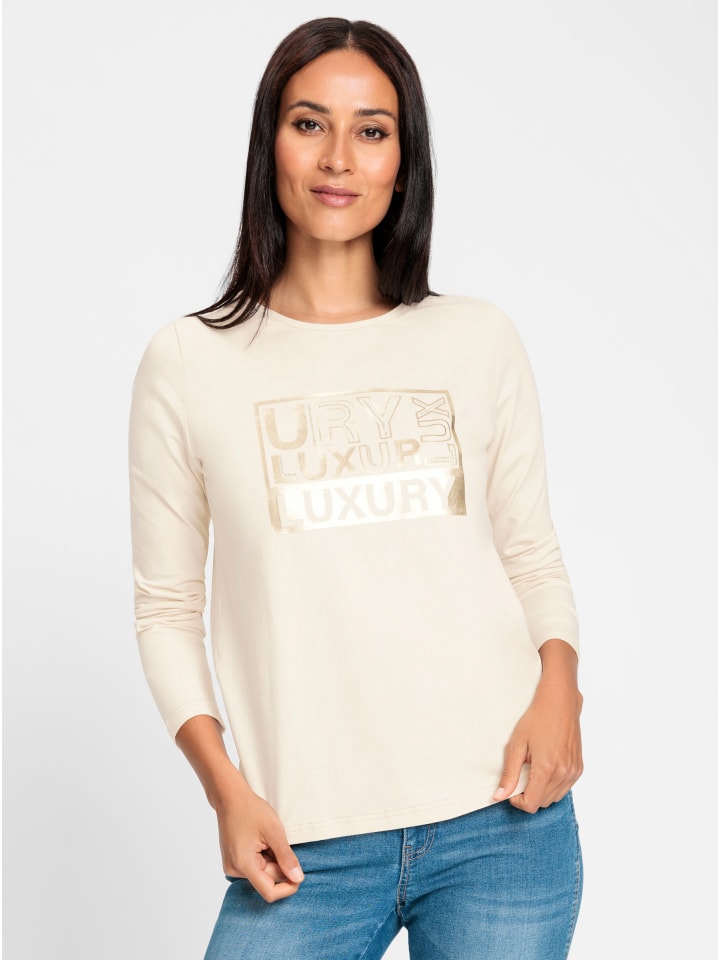 

Рубашка с длинными рукавами цвета шампанского Heine