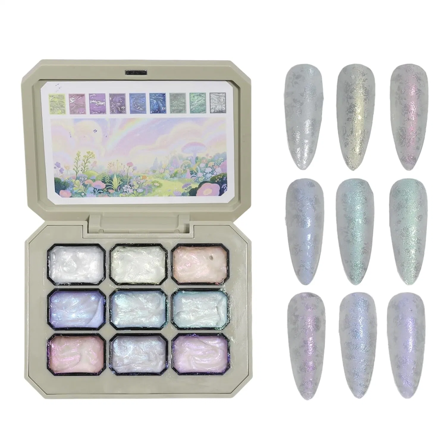Палитра твердого гель-лака Pat Gel Polish Palette для дизайна ногтей Fxaumsgxuk