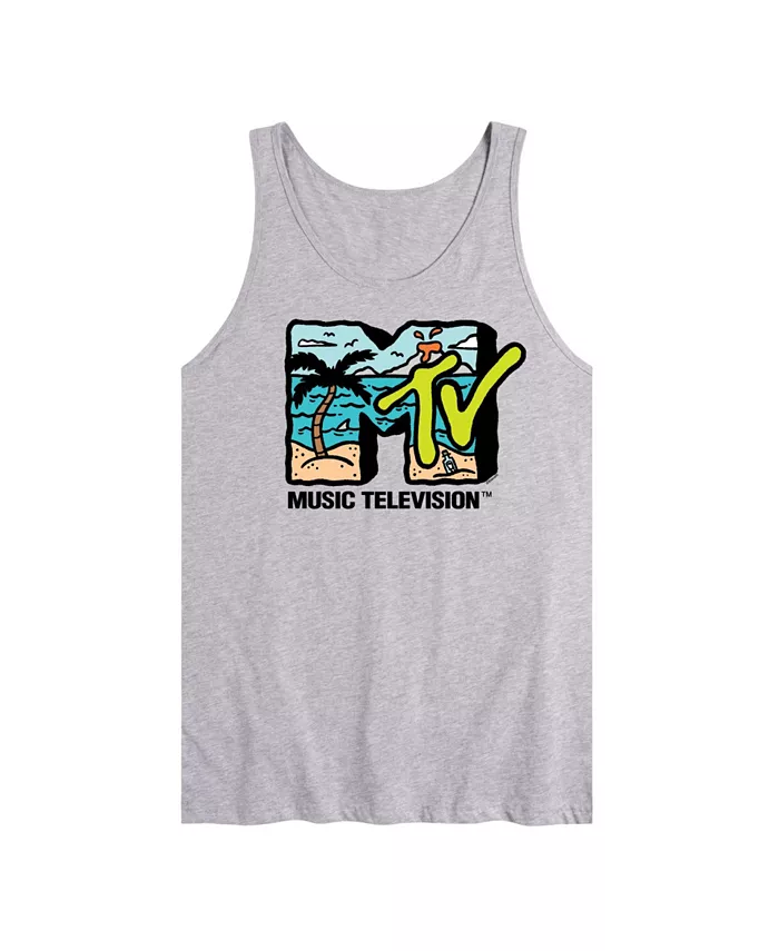 

Гибридная футболка-майка с логотипом MTV для мужчин AIRWAVES, серебряный