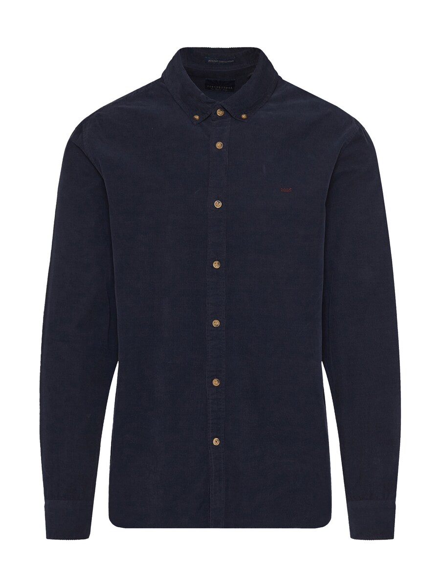 

Рубашка на пуговицах классического кроя Funky Buddha, темно-синий