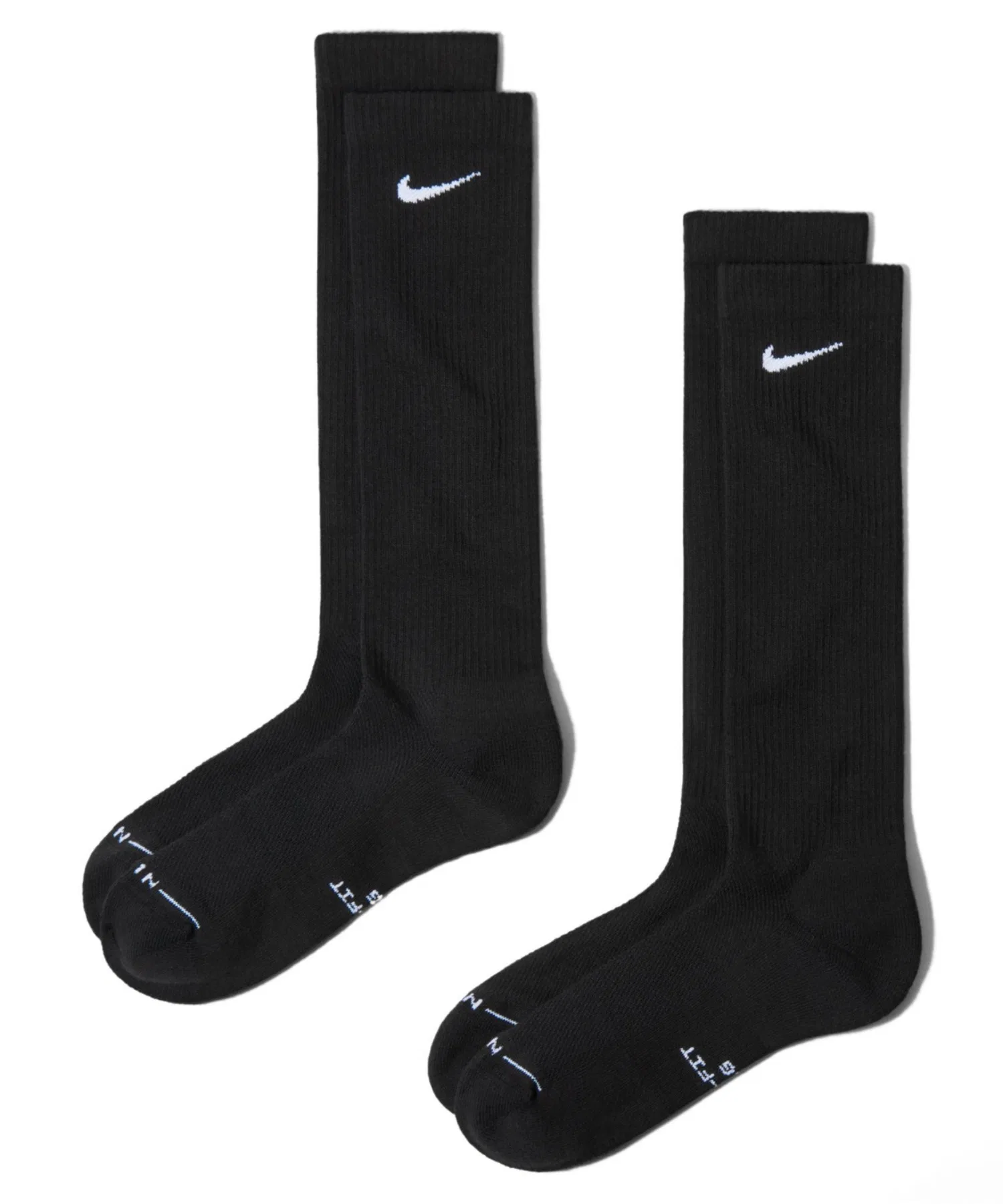 Носки Nike Everyday Elevated Over-the-Calf (2 пары) HQ8510-010, черные