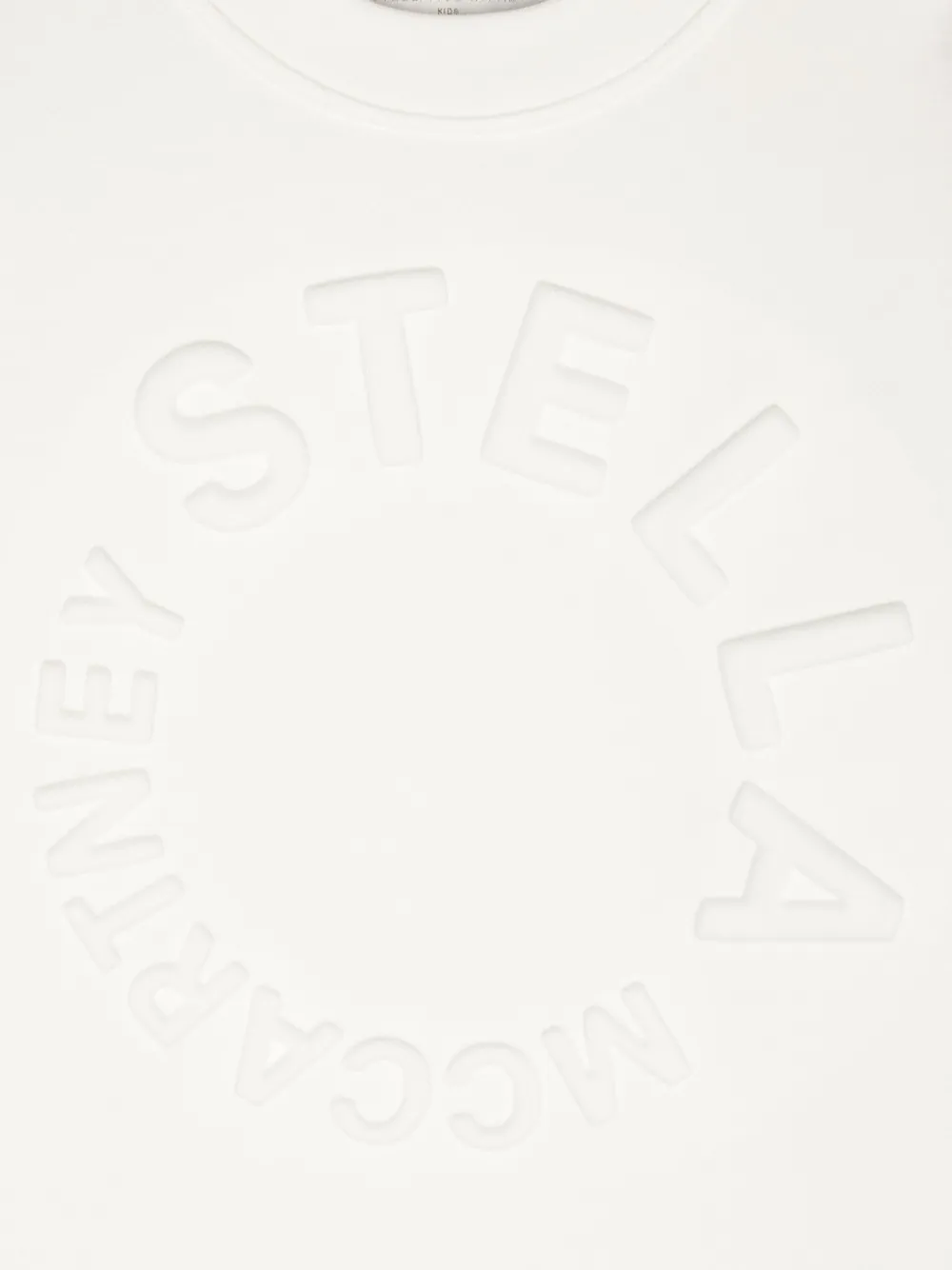 Толстовка с тисненым логотипом Stella McCartney Kids, белый — фото 3