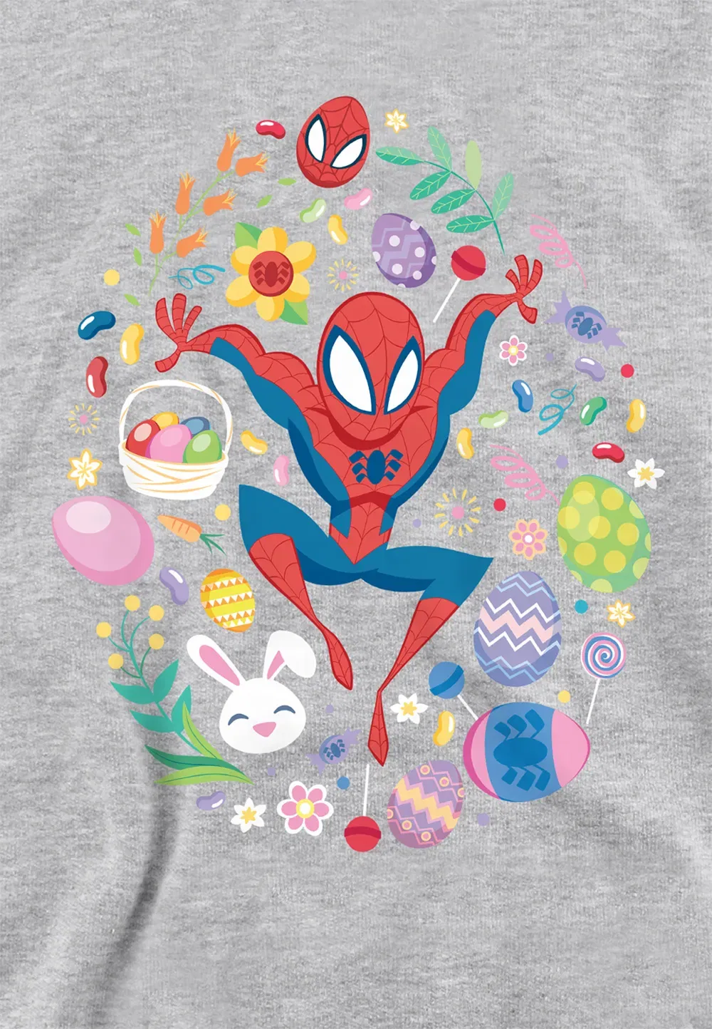 Детский худи Spiderman Marvel Athletic Heather, серый — фото 2