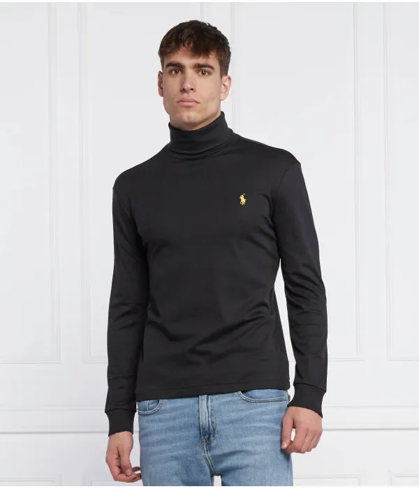 Водолазка Slim fit Polo Ralph Lauren, черный — фото 3