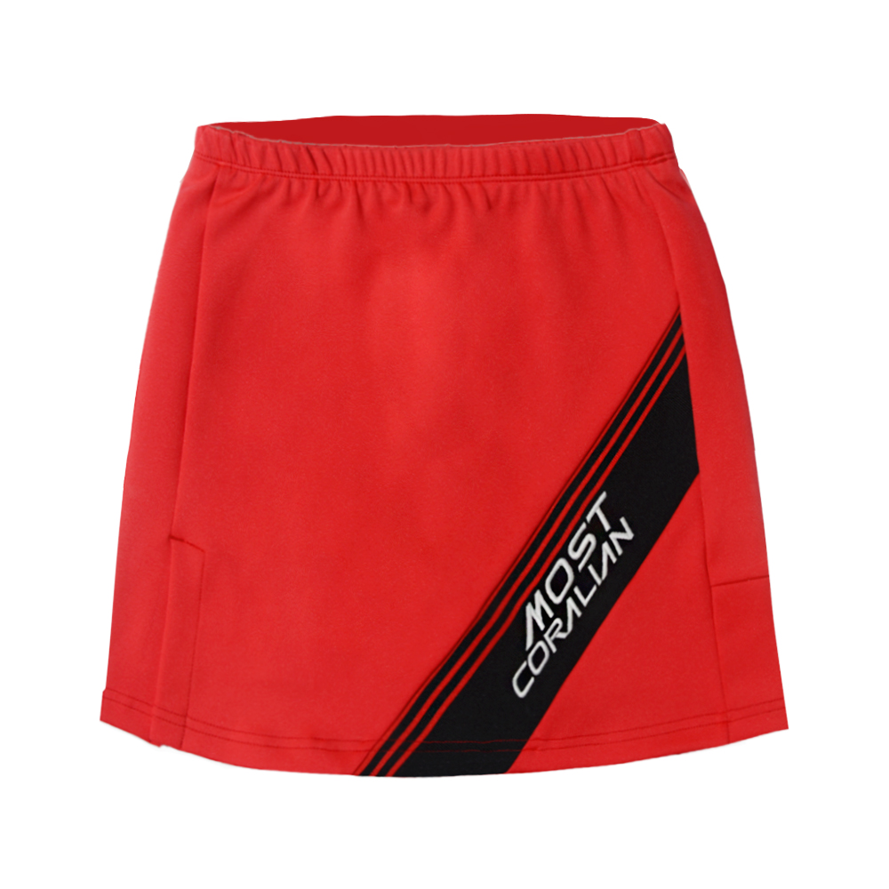 

Повседневная короткая юбка женская красная CORALIAN