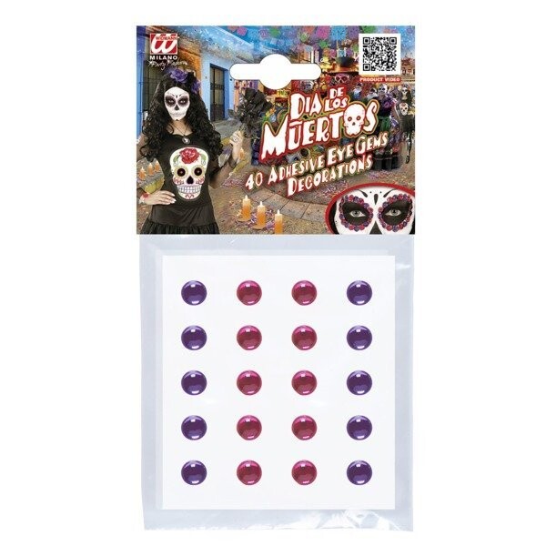 

Аппликация для макияжа LOS MUERTOS РОЗОВАЯ И ФИОЛЕТОВАЯ Widmann