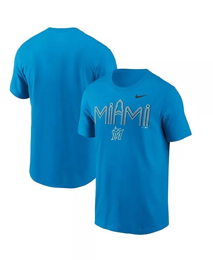 

Мужская синяя футболка Miami Marlins City Hometown Nike, синий