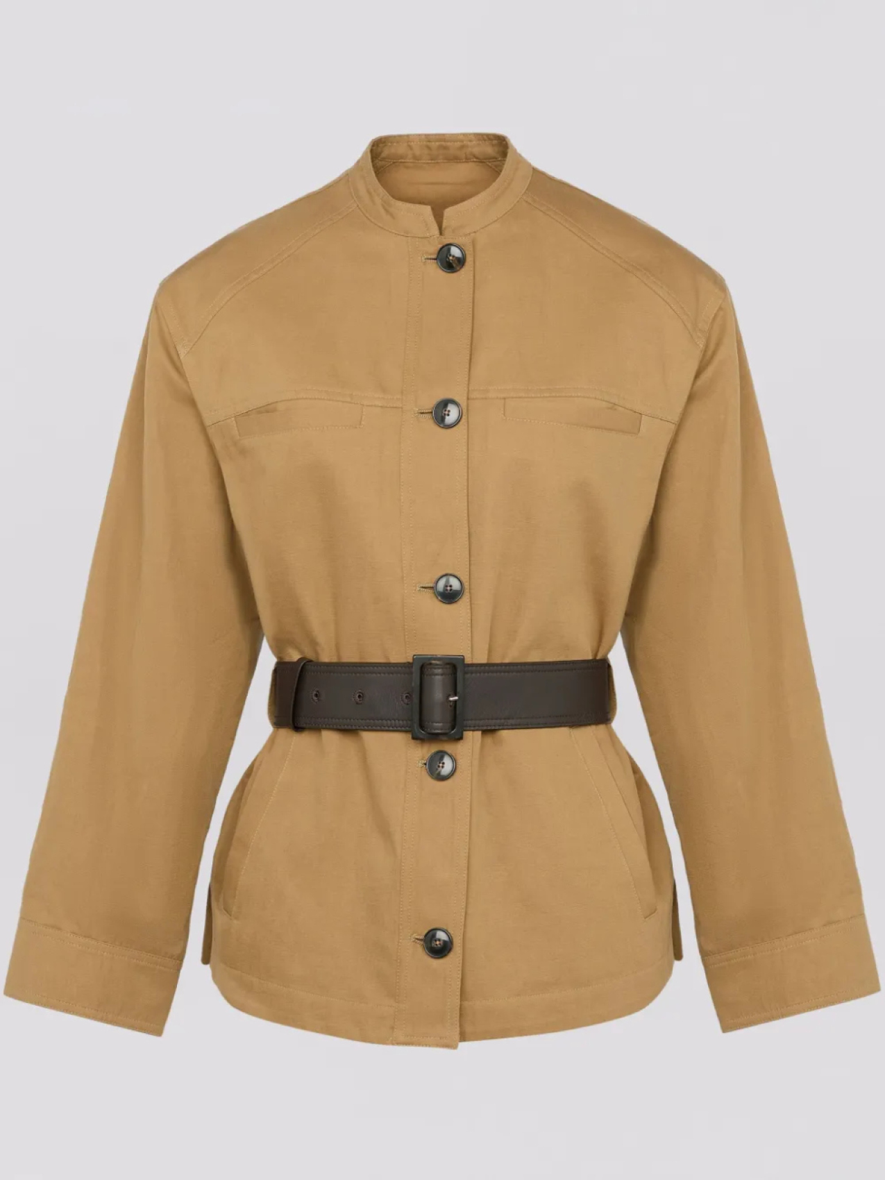 

Пиджак с поясом от Yves Salomon, коричневый