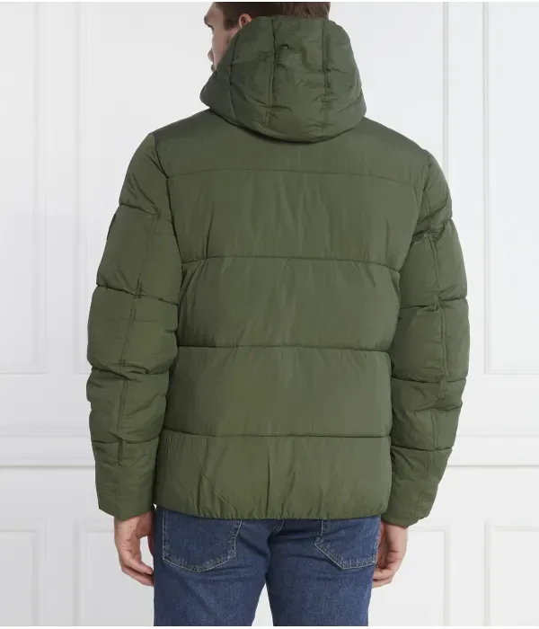 Метельчатая пуховая куртка regular fit Calvin Klein, хаки — фото 4