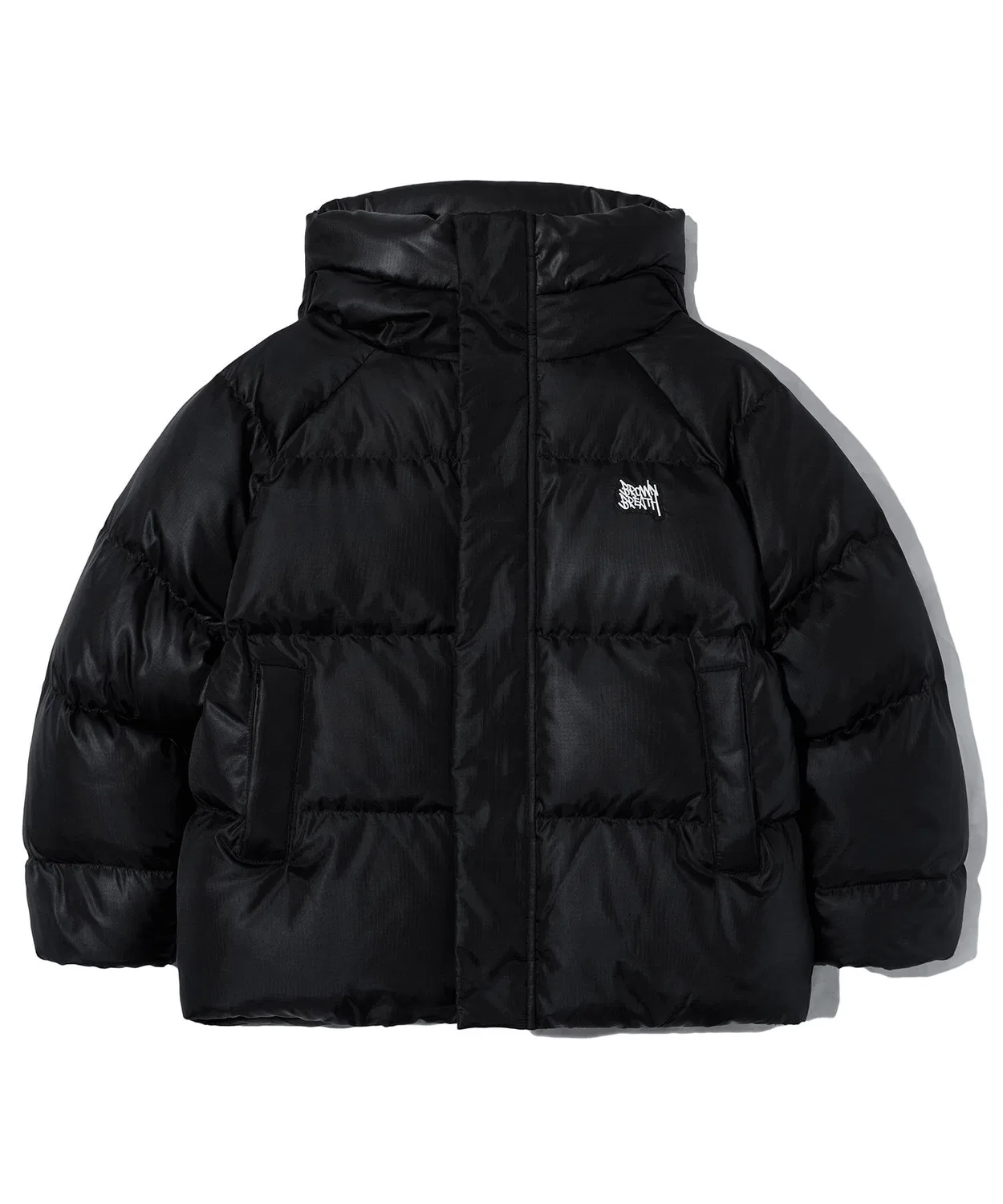 Детский пуховик с капюшоном Tag чёрного цвета от Brownbreath Kids — фото 2