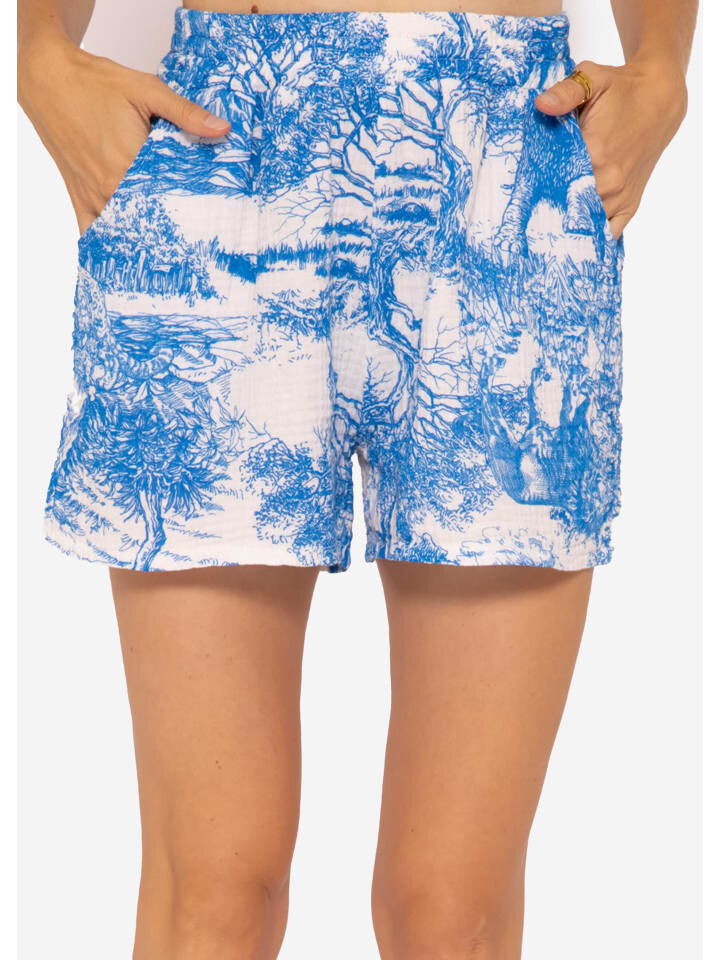 

Шорты SASSYCLASSY, цвет hellblau i weiß