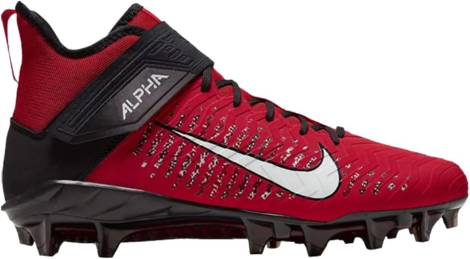

Футбольные бутсы Nike Alpha Menace Pro 2 D мужские, черно-белые, 7 месяцев США, Universityred-White-Black