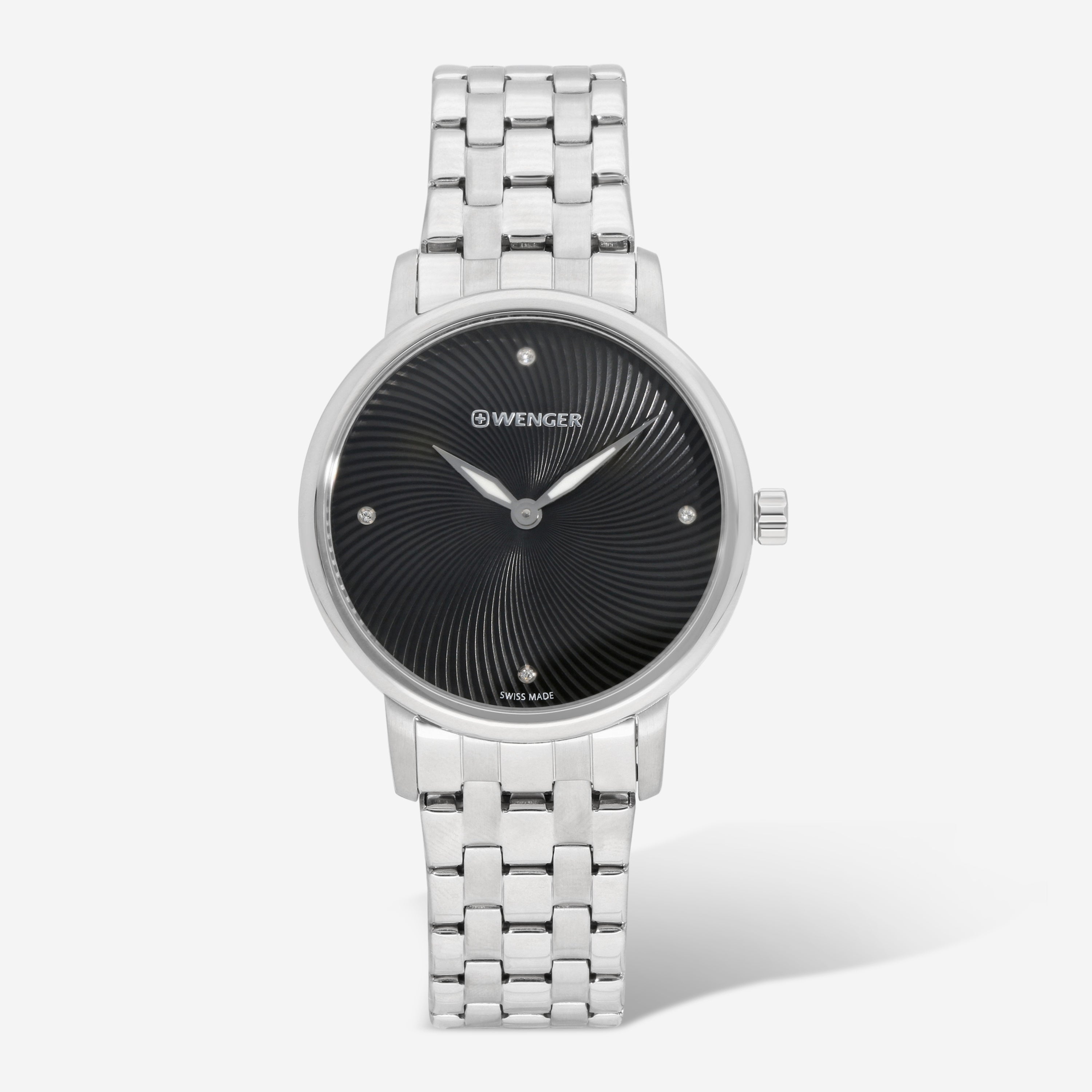 

Часы Wenger Swiss Army Ladies 01.1721.105 Urban Donnissima с черным циферблатом 35 мм