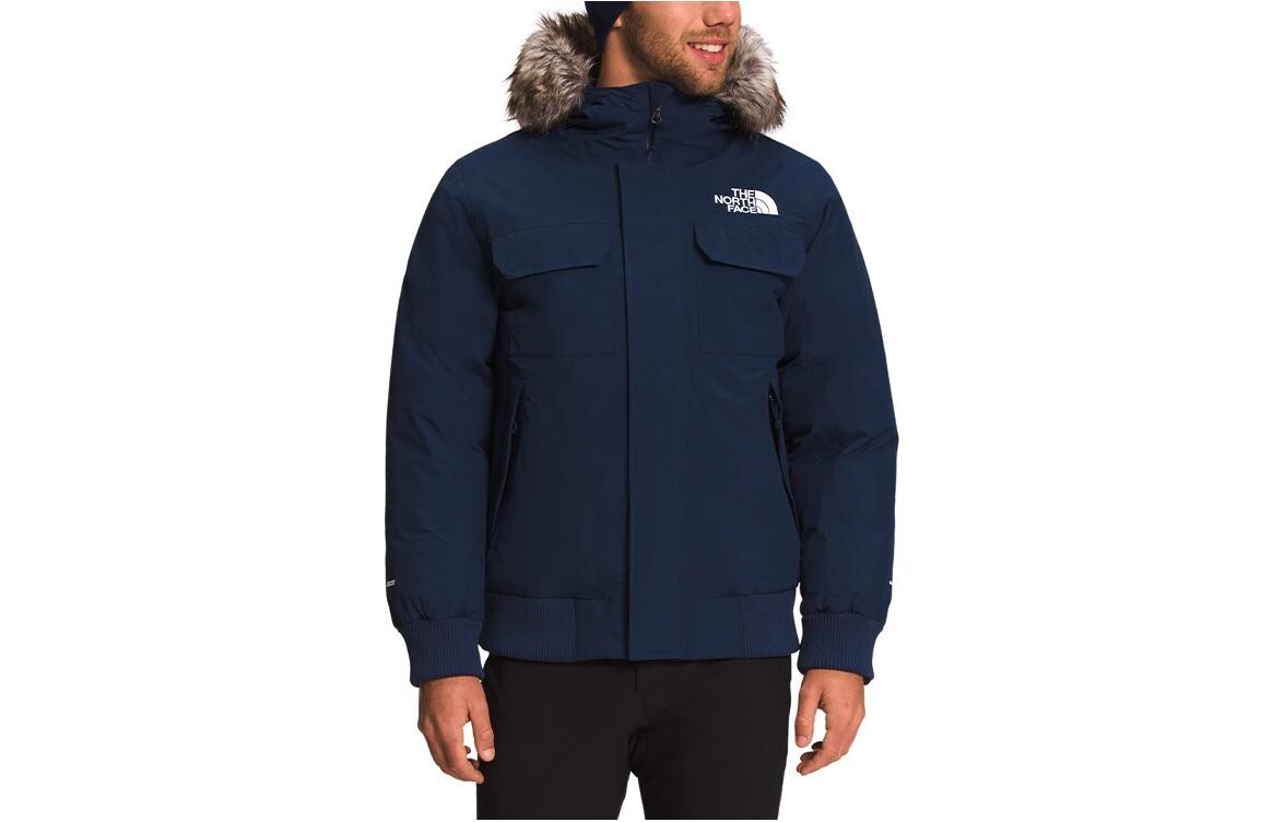 

Пуховик мужской темно-синий The North Face, темно-синий