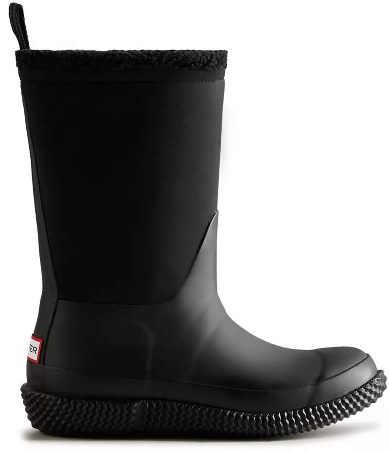 Hunter Boots Женские водонепроницаемые ботинки из веганской овчины с закругленным верхом и логотипом — фото 2