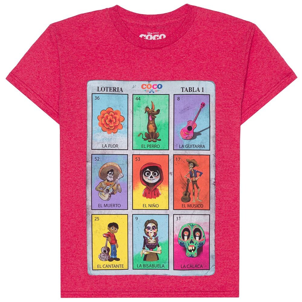 

Детская футболка Hybrid Hispanic Heritage Month CoCo Loteria, цвет Red Heather