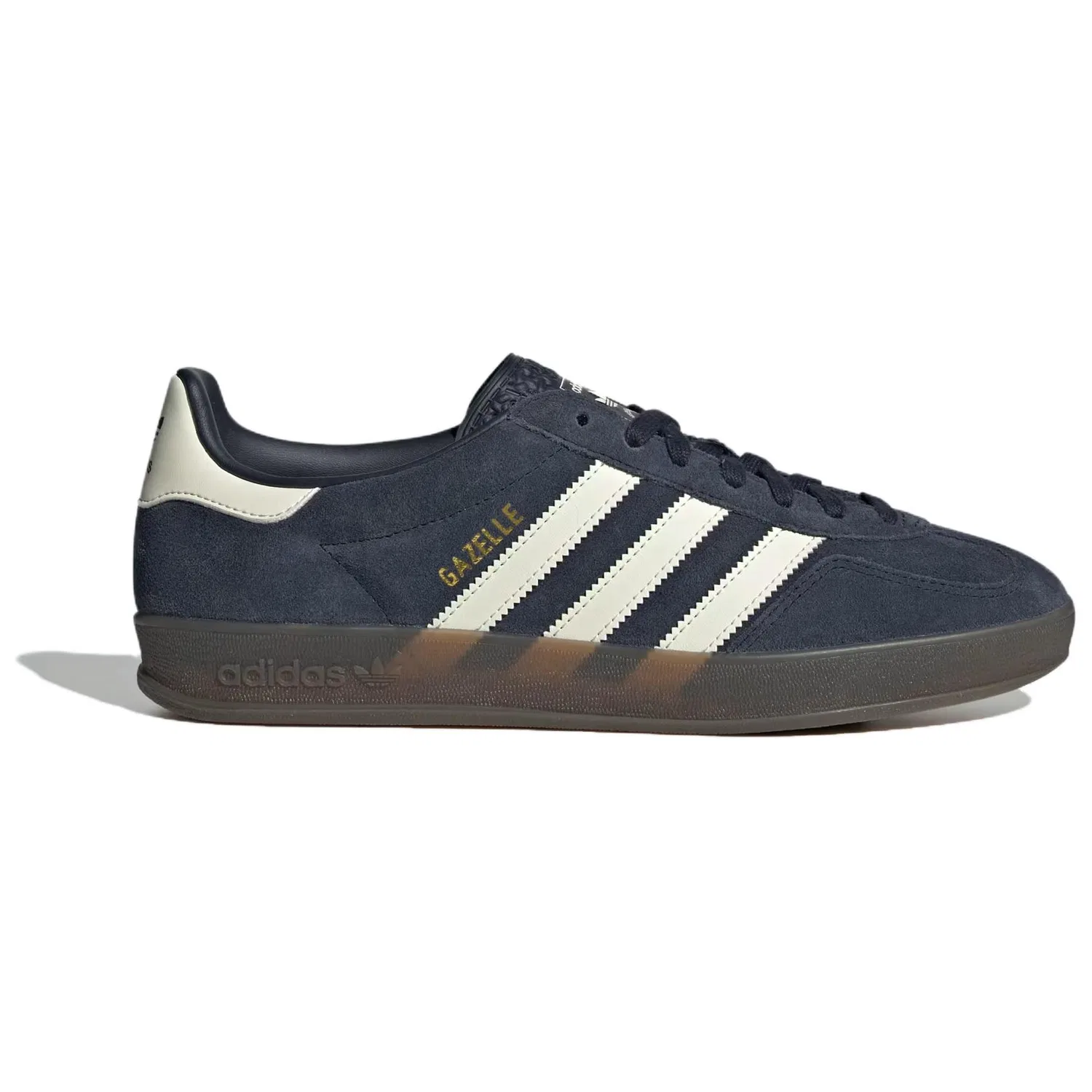 Кроссовки скейтбординговые низкие Adidas Originals Gazelle Indoor темно-синие — фото 3
