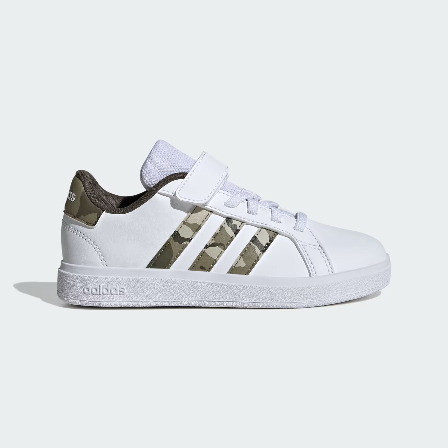 

Кроссовки Grand Court 2.0 Детские Adidas, цвет Cloud White/Olive Strata/Shadow Olive