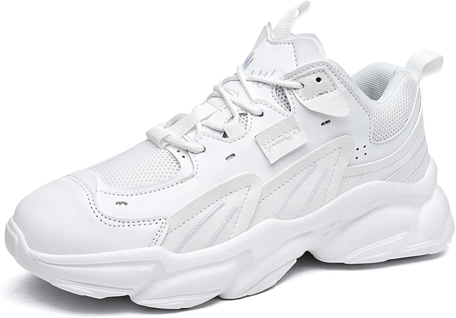 

Мужские повседневные спортивные кроссовки для тенниса, работы и прогулок с амортизацией, массивные модные кроссовки для мужчин Dikermoon, белый