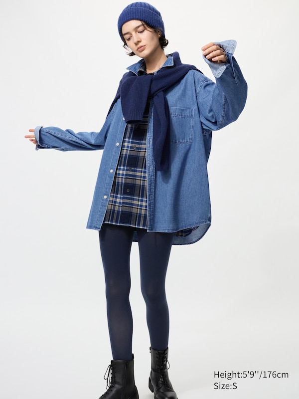 

Колготки Heattech с эффектом коррекции ног, 60 ден Uniqlo, 69 navy