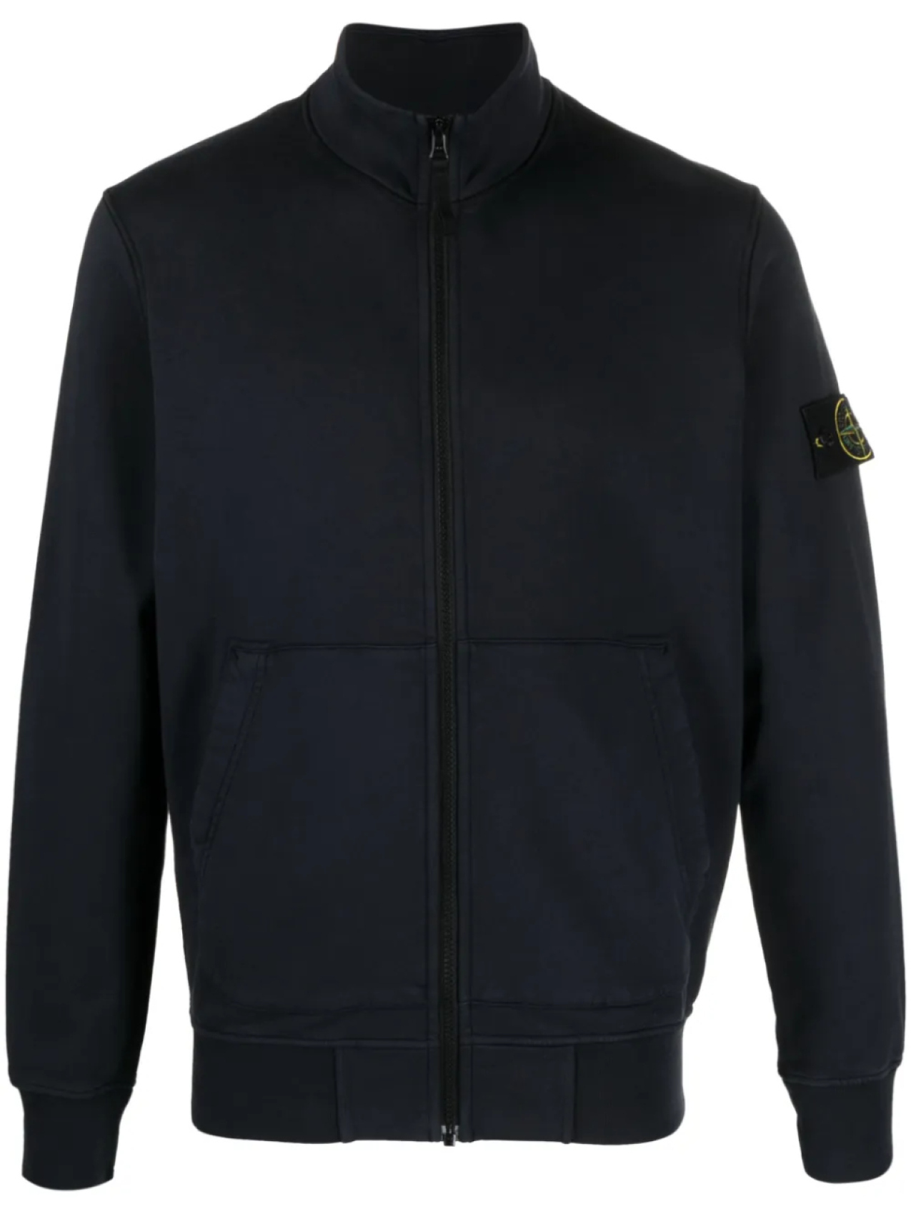 

Stone Island толстовка на молнии с логотипом Compass, синий