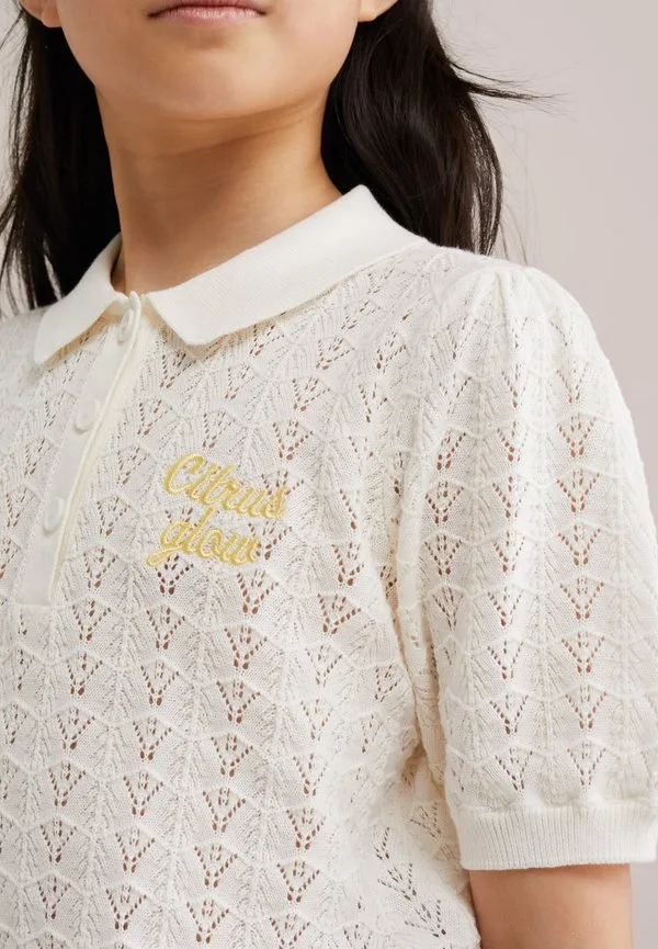 Рубашка поло цвета слоновой кости We Fashion, Off-White — фото 3