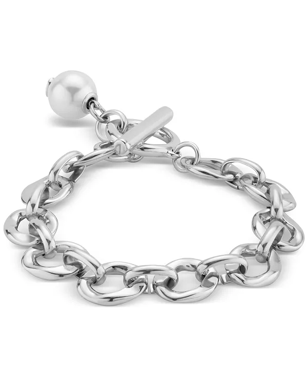 

Браслет с подвесками из звеньев и культивированного жемчуга Unode50, silver